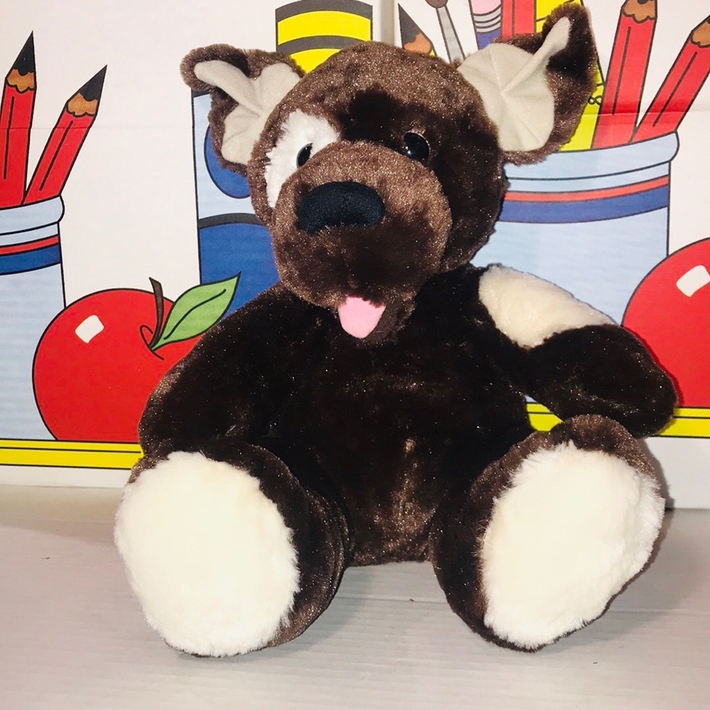 BAB Build a Bear Dark Brown 14" FUDGE Puppy